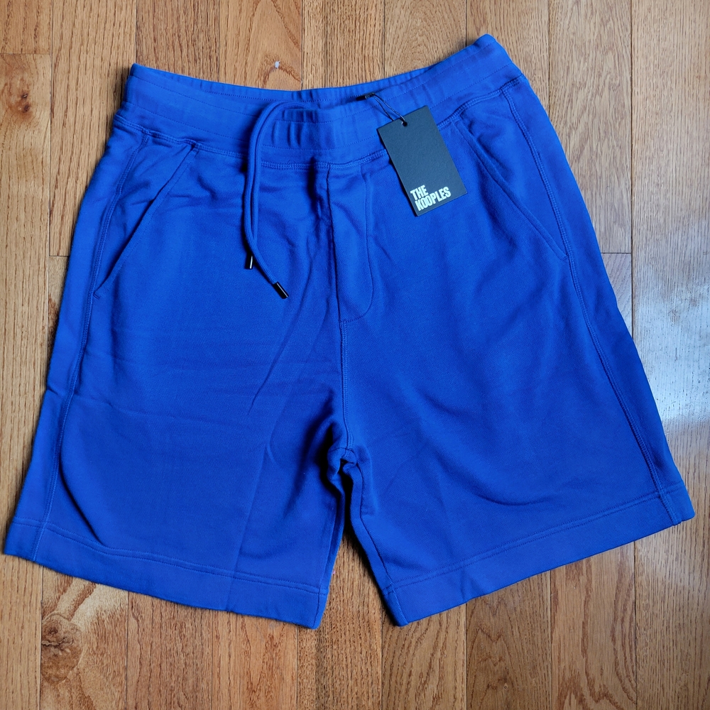 The Kooples Men's Royal Blue Drawstring Athletic Shorts